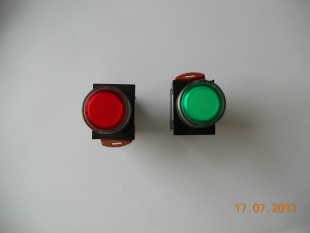 原装进口台湾贺电NLB22-L带灯带锁平头按钮开关 工业控制的可靠之选